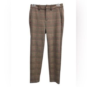 Core Plaid Pants - Brown and Red Size S